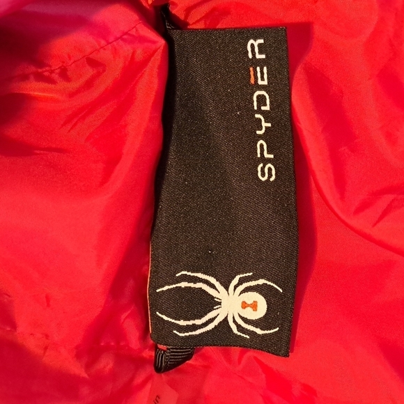 Spyder Boys size Large Nexus Puffer JKT With red Cuff Polar Gray - Picture 4 of 12